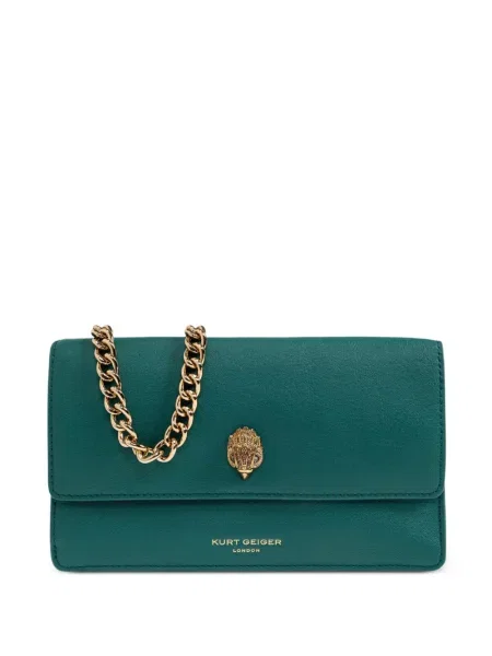 Geantă plic Kurt Geiger London din piele verde