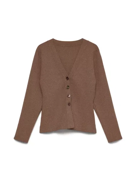 VERO MODA Geacă tricotată VMMille ciocolatiu