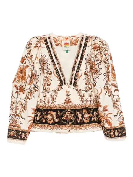 Koszula Farm Rio w kwiatki z nadrukiem