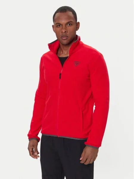 Mikina Rossignol Strawpile Fleece Fz sports red červená
