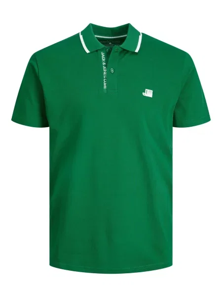 JACK & JONES Tricou JCOLogan verde alb