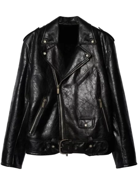 Geanta de piele Off-white biker alb