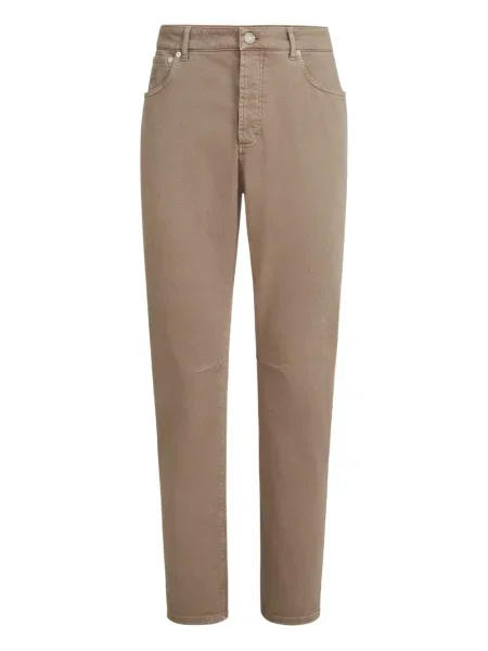 Džíny Brunello Cucinelli s 5 kapsami hnědé