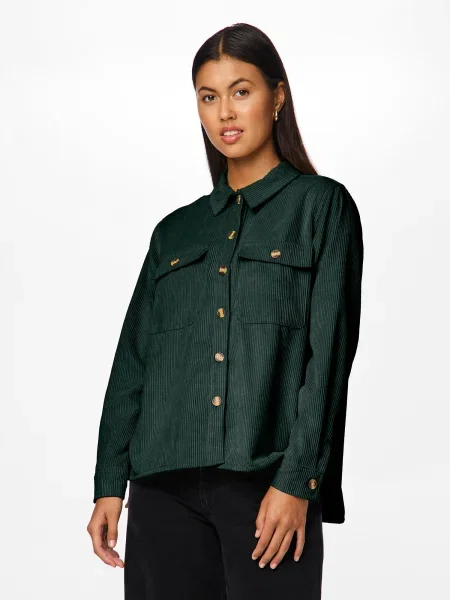 PIECES Bluză PCEFFI pin verde