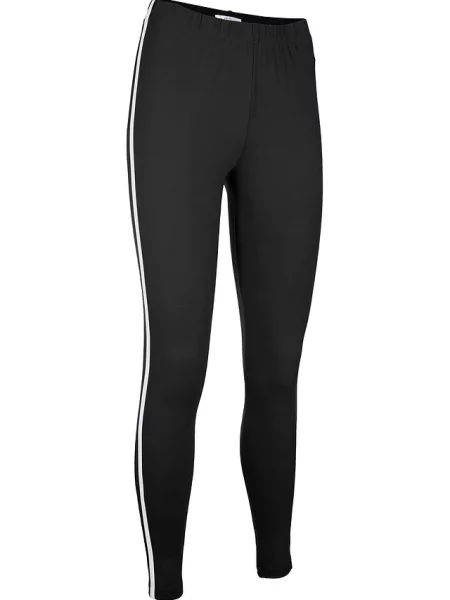 Legginsy sportowe dł. przed kostkę czarne
