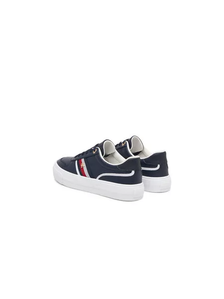 Tenisice Tommy Hilfiger Th Platform Vulc Leather Tamnoplava