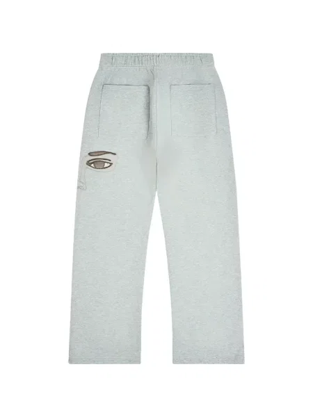 Pantaloni Kidsuper cu imagine alergare gri