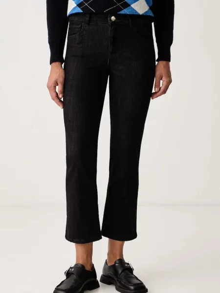 Marella blugi straight pentru femei Emme by negru