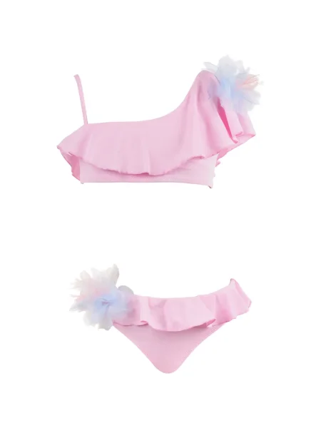 Bikini dziecięce Nessi Byrd różowe