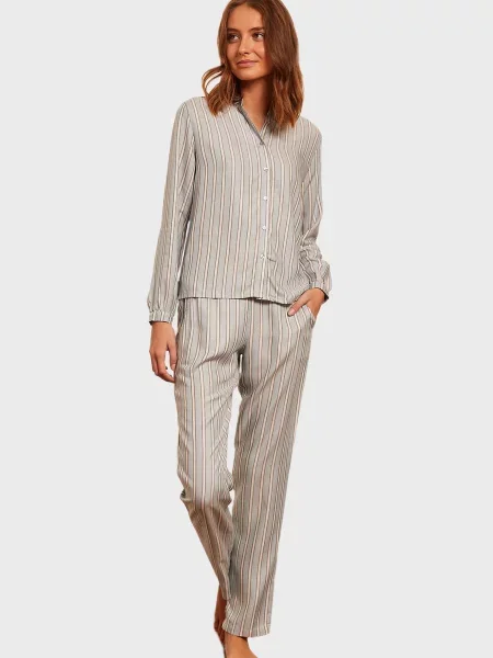 Смугаста піжама Etam блакитна