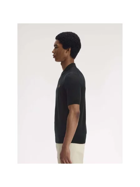 Cămașă Fred Perry tricotate negru