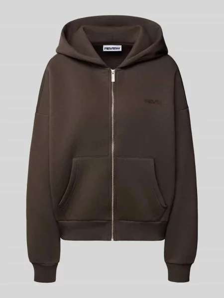 Bluza rozpinana z logo i kieszenią kangurka Review