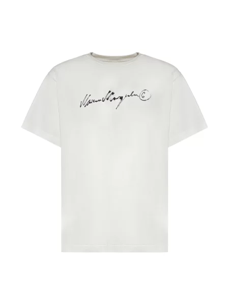 Koszulka Mm6 Maison Margiela z logo biała