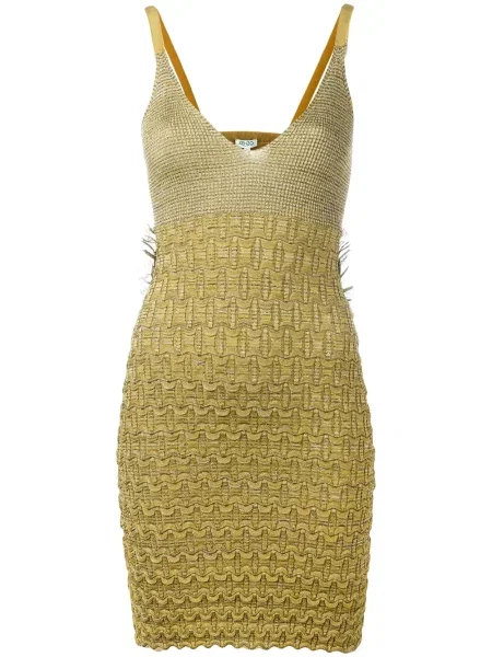 Rochie Kenzo cu spatele deschis verde