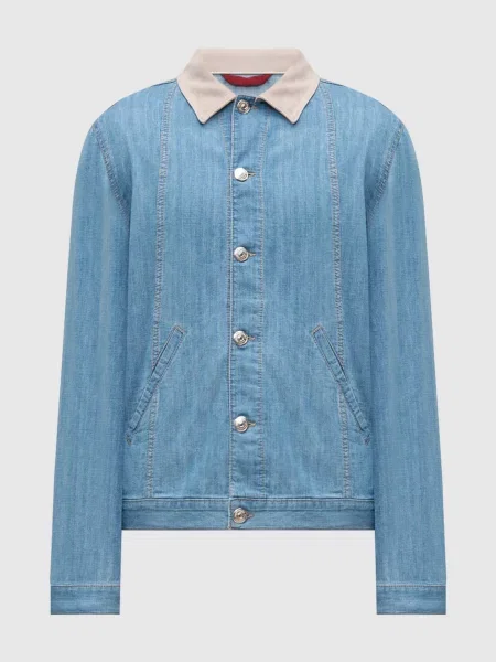 Джинсовая куртка Brunello Cucinelli синяя