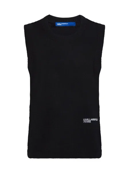 KARL LAGERFELD JEANS Pulover negru alb