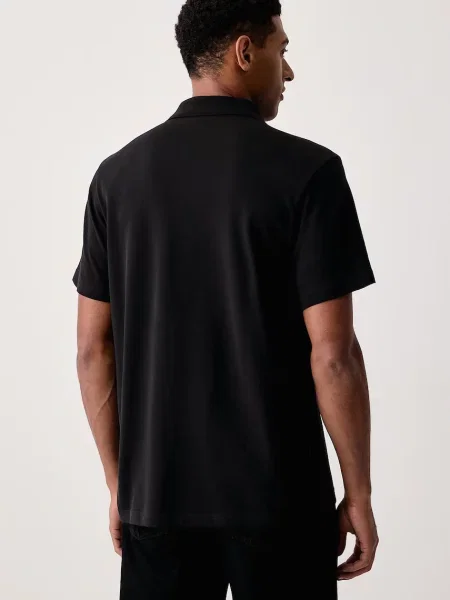 Adidas Originals тениска с яка мъжка от Trefoil Essentials черно