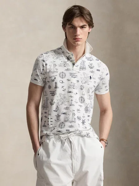 Polo Ralph Lauren Tričko námornícka modrá biela
