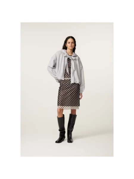 Bluza z kapturem Fabienne Chapot szara