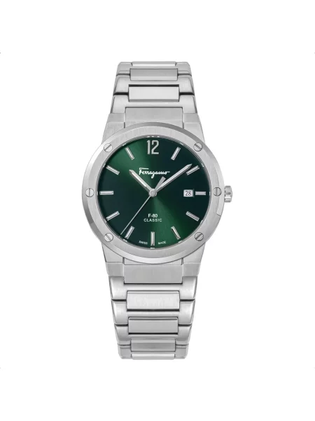 Zegarek Ferragamo klasyczny zielony