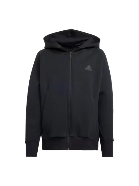 Bluza z kapturem adidas Z.N.E. Full-Zip Kids czarna