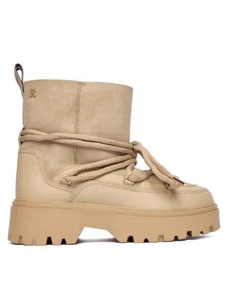 Cizme de zăpadă Tommy Hilfiger bej