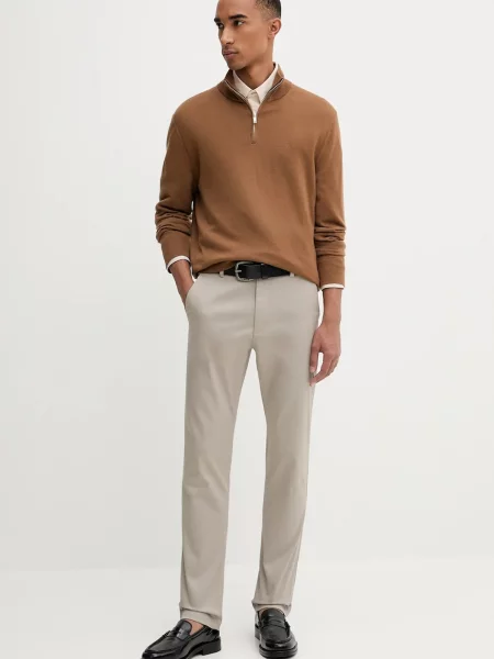 Calvin Klein pulover volnen rjava