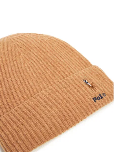 Sada čepice a šál Polo Ralph Lauren hnědý