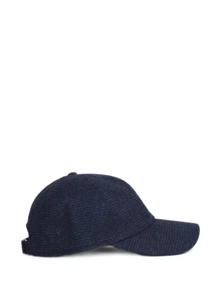 Μάλλινο κασκέτο Borsalino houndstooth μπλε