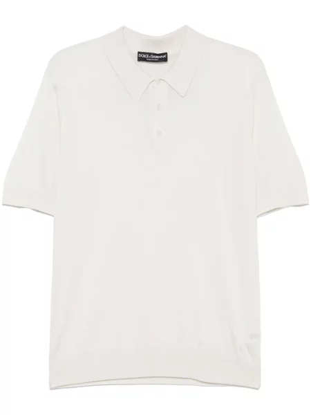 Polo Dolce & Gabbana tricotate alb