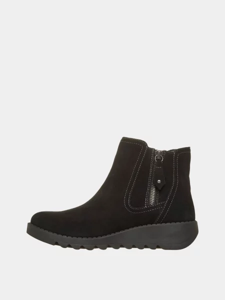 Кожаные ботинки Skechers черные