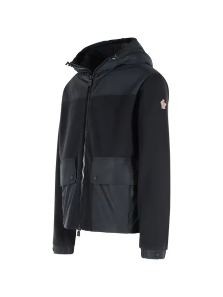 Bunda Moncler Grenoble s kapucí černá