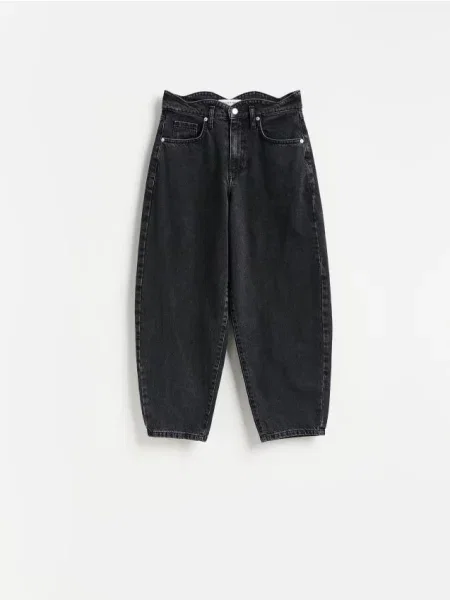 Reserved Blugi barrel leg gri