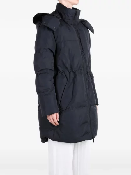 Geacă parka Canada Goose cu glugă cu blană negru