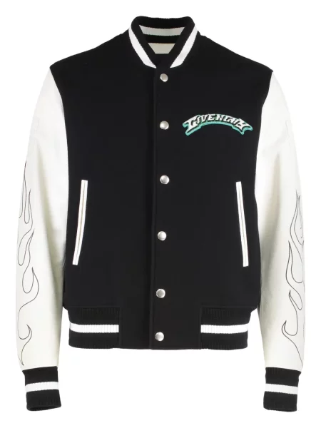 Geacă bomber Givenchy cu imagine negru