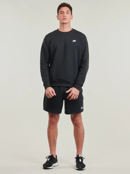 Pantaloni New Balance scurte din material terry negru