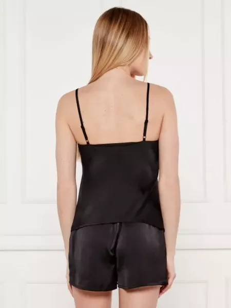 Karl Lagerfeld Jeans De satin pijama negru