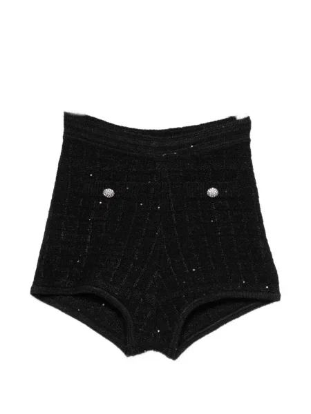 Małe mały szorty Alessandra Rich czarne