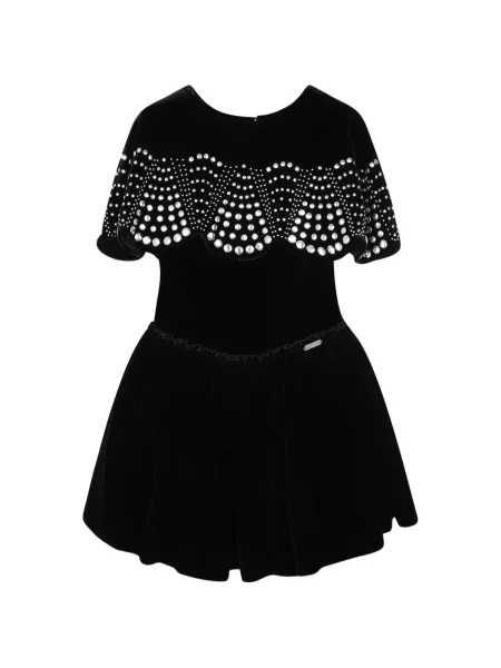 Sukienka mini dziecięca Lanvin Enfant czarna