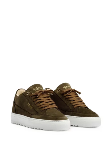 Sneakerși Mason Garments din piele de căprioară maro