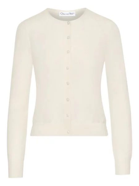 Cardigan Oscar De La Renta alb