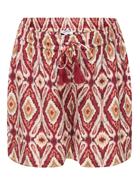 Only Maternity Pantaloni OLMMikasi albastru deschis / portocaliu / roși aprins alb