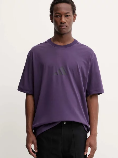 Тениска adidas adidas x Z.N.E лилаво с принт виолетово