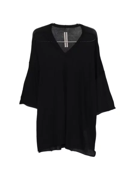 Tricou Rick Owens cu decolteu în V negru