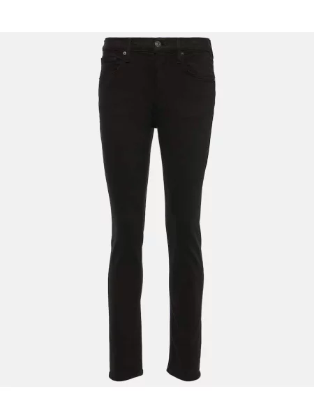 Skinny fit traperice Citizens Of Humanity visoki struk crna