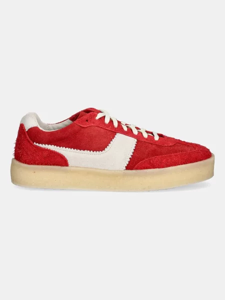 Σουέτ αθλητικά παπούτσια Clarks Originals Tor 80 κόκκινο