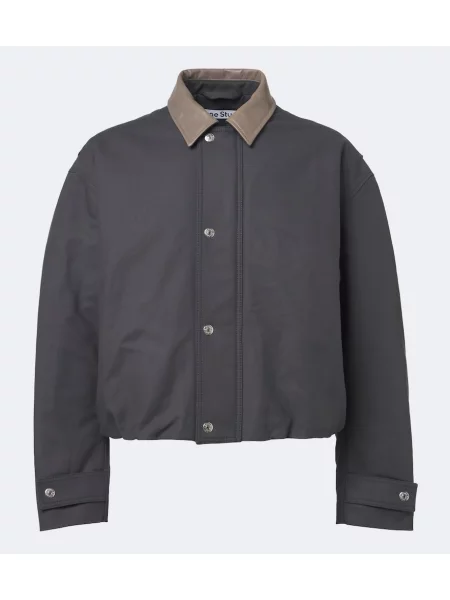 Decupat geanta de piele Acne Studios gri