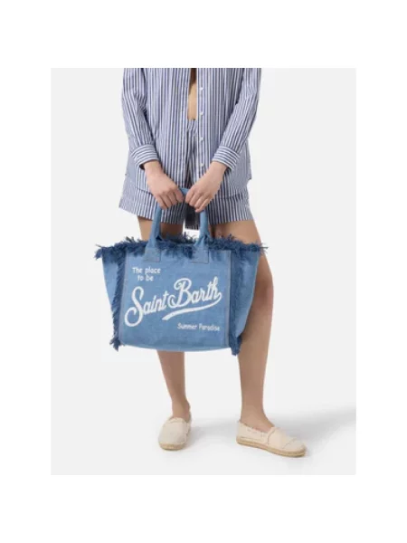 Shopperka Mc2 Saint Barth niebieska