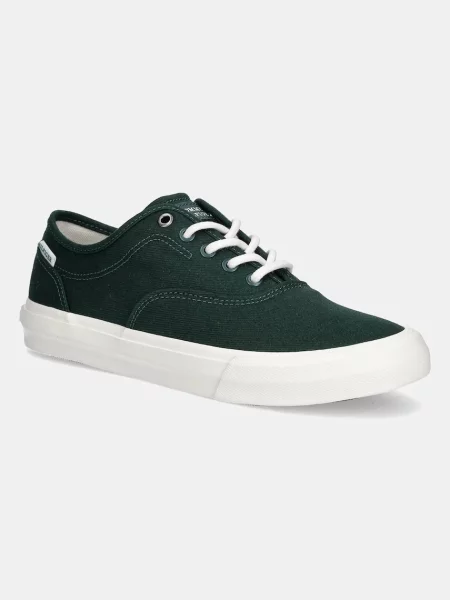 Tommy Hilfiger Πάνινα παπούτσια TH HI VULC LOW OXFORD TWILL πράσινο