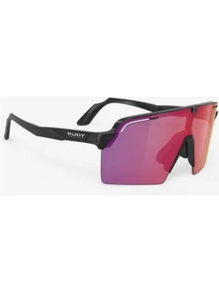 Okulary Rudy Project Spinshield Pro z lustrzanymi soczewkami liliowymi czarne